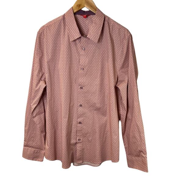 Guess Men's Pink Button Up Dress Shirt Size XL - Picture 1 of 4